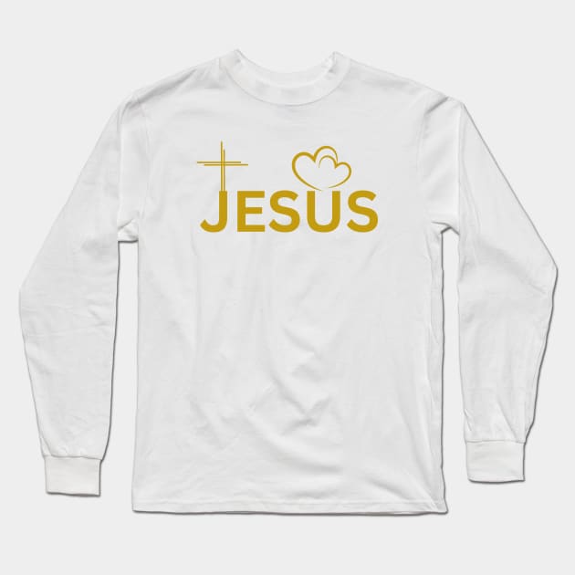 Jesus cross Long Sleeve T-Shirt by Mr.Dom store